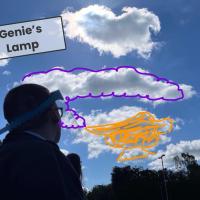 Genie's Lamp in the clouds